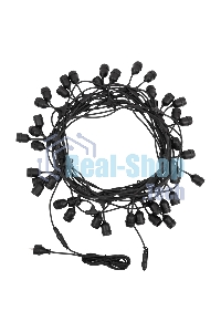 Шина в виде ленты Neon-night Belt-Light 2 жилы, шаг 40 см подвесные патроны E27 влагостойкая IP65