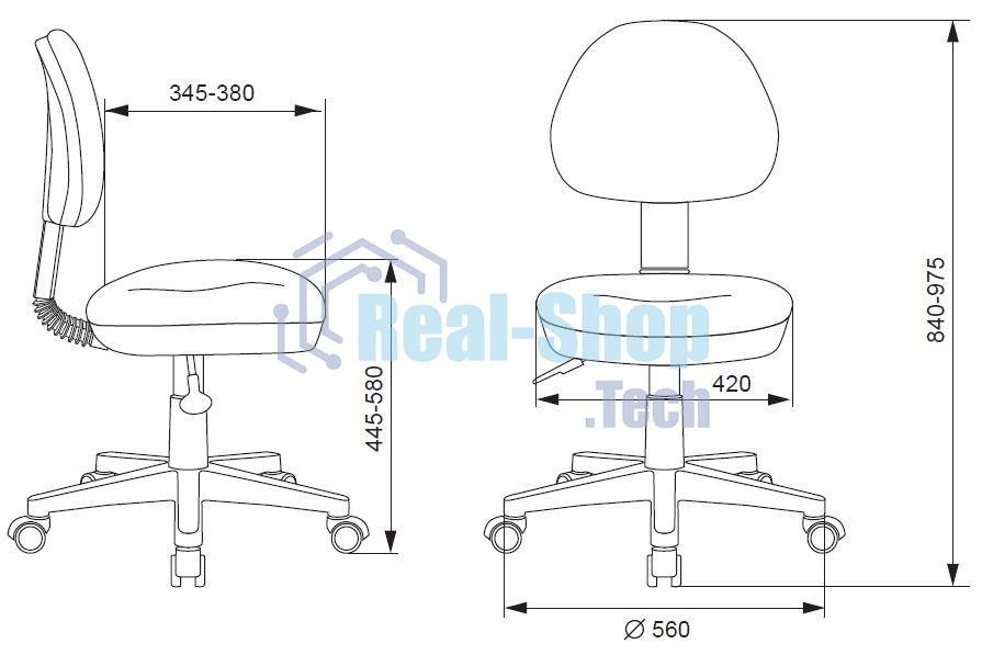 Кресло детское БЮРОКРАТ KD-3, на колесиках, ткань, оранжевый kd-3/wh/tw-96-1