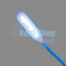 Светильник настольный Rexant Click 4Вт, LED, 4000К, диммируемый 3 ступени, заряжаемый, на прищепке, синий