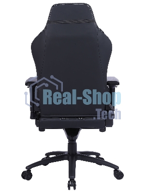 Кресло Cactus CS-CHR-0112BL черный, экокожа, подголовник