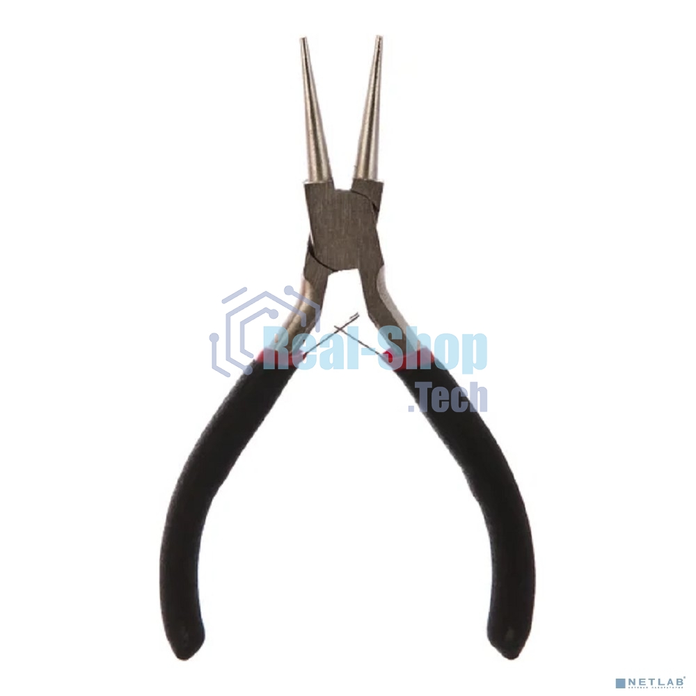 Круглогубцы Rexant Мини 120 мм никелированные, авторазжим, обливные рукоятки