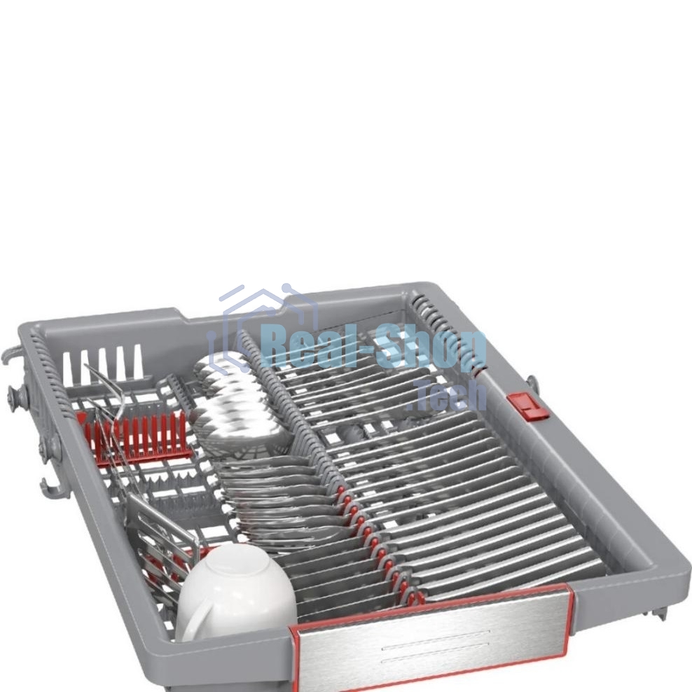 Встраиваемая посудомоечная машина Bosch SPV6ZMX17E, серебристый, 44.8 см, 10 компл., 43 дБ, класс A+++