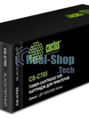 Картридж лазерный Cactus CS-C703 черный (2000 стр.) для Canon LBP2900/LBP3000