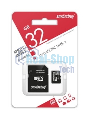 Флеш карта Micro SDHC 32Gb Smartbuy Class 10 UHS-I (без адаптера)