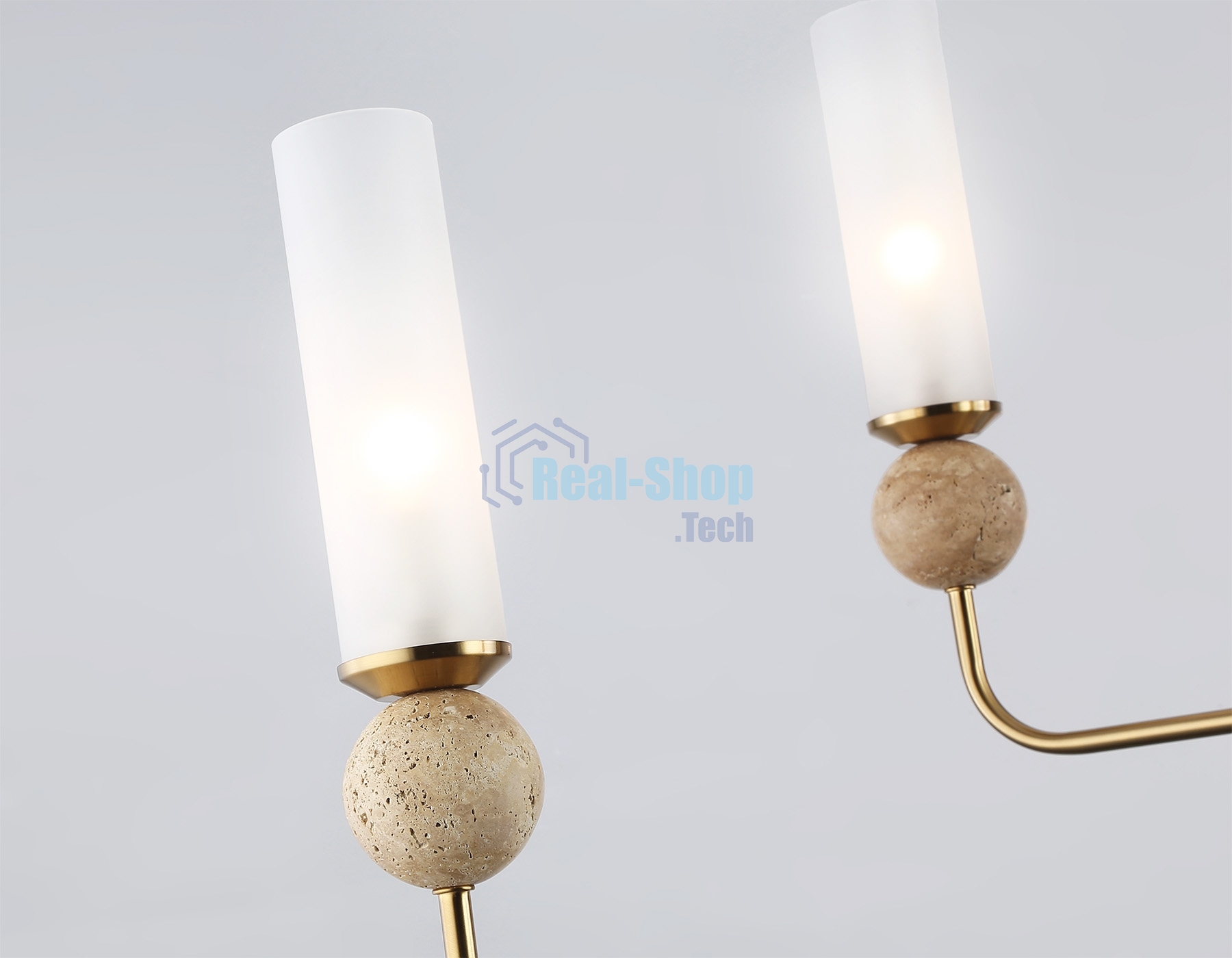 Люстра Ambrella light LH53251/6 BS/FR латунь/белый матовый E14*6 max 40W D1050*1445