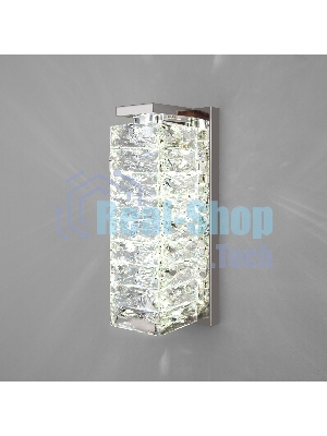 40259 LED/ настенный светильник/ хром/ прозрачный хрусталь Strotskis