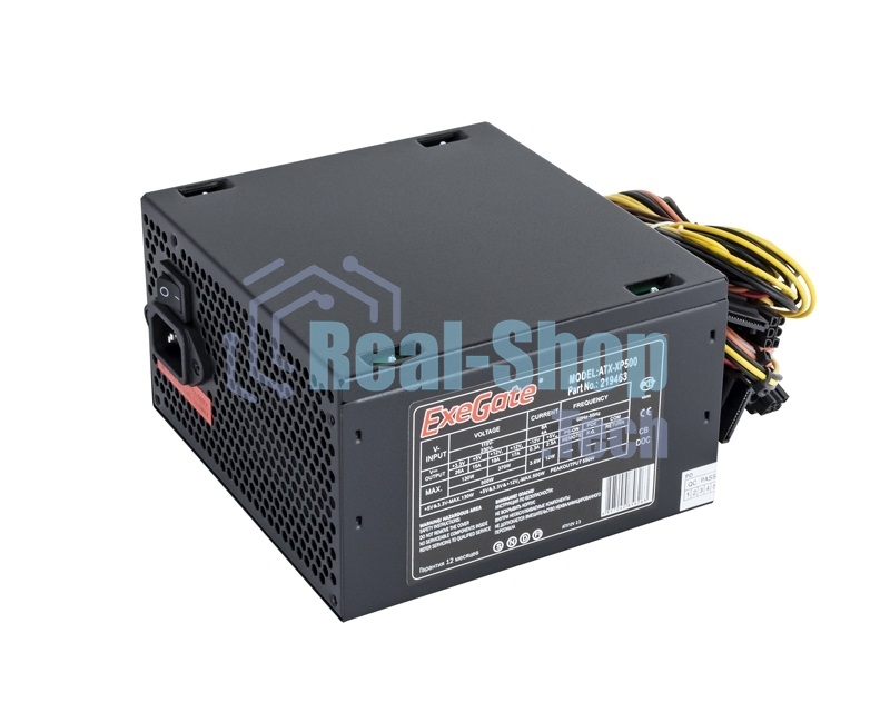 Блок питания ExeGate XP500 (EX219463RUS), 500Вт, 120мм, черный