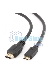 Кабель Cablexpert HDMI-mini HDMI CC-HDMI4C-6, 19M/19M, v2.0, медь, позол.разъемы, экран, 1.8м, черный, пакет