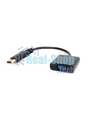 Переходник DisplayPort - VGA Cablexpert A-DPM-VGAF-02, 20M/15F, кабель 15 см, пакет