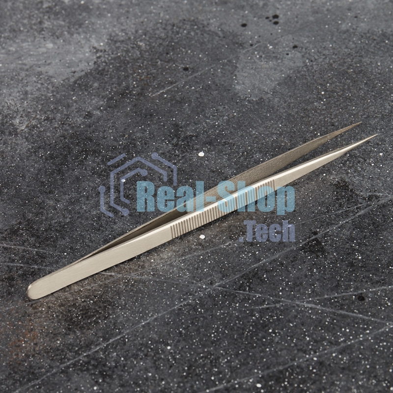 Пинцет прямой, узкий Rexant 140 мм Airy (блистер)