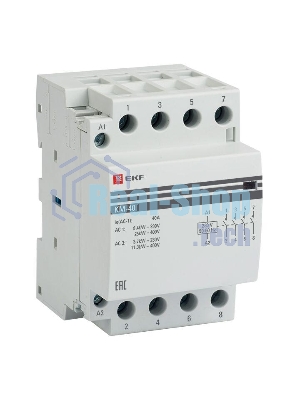 Контактор модульный EKF km-3-40-40 КМ 40А 4NO (3 мод.) PROxima