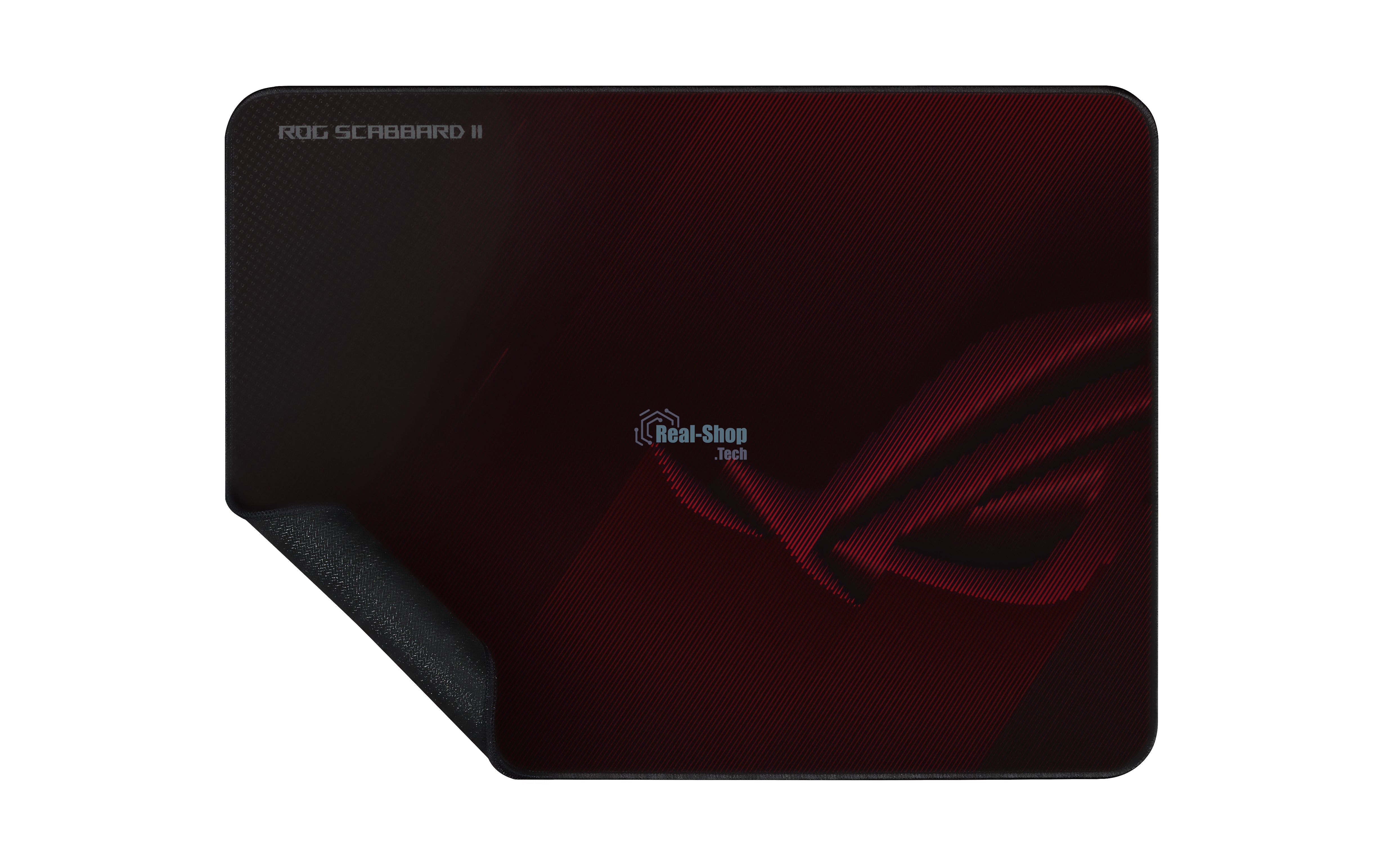 Игровой коврик для мыши ASUS ROG Scabbard II medium (360 x 260 x 3 мм, резина, тканый материал, cиликон, 90MP02H0-BPUA00)