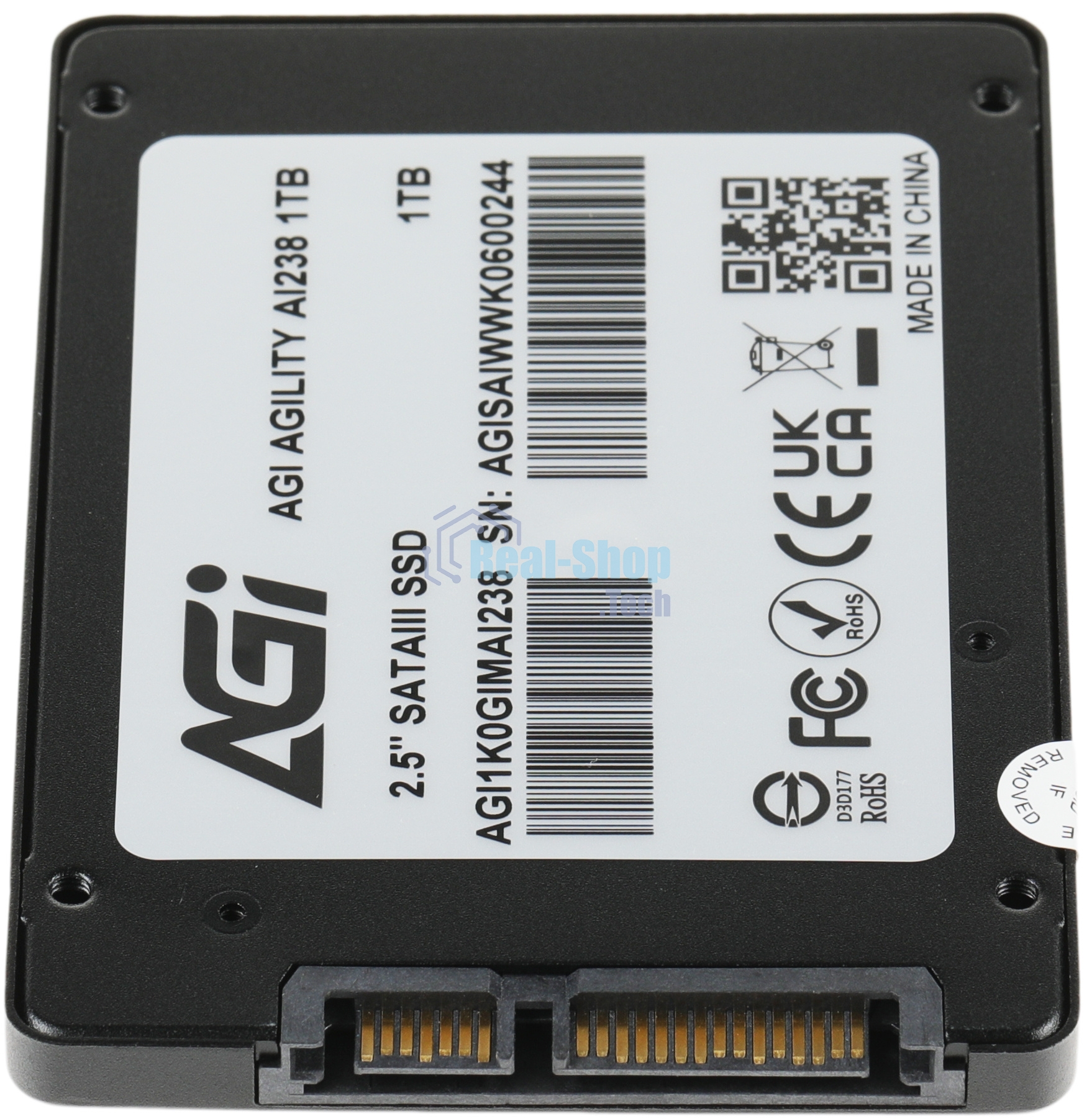 Накопитель SSD AGI AI238, 1Tb, SATA III, 2.5