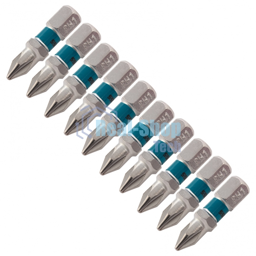 Набор бит Gross PH1х25, сталь S2, 10 шт.