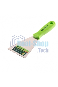 Шпательная лопатка из нержавеющей стали Сибртех, 80 мм, пластмассовая ручка