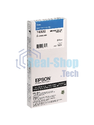 Картридж струйный Epson T43U (C13T43U240) голубой (200 мл) для SureLab SL-D800