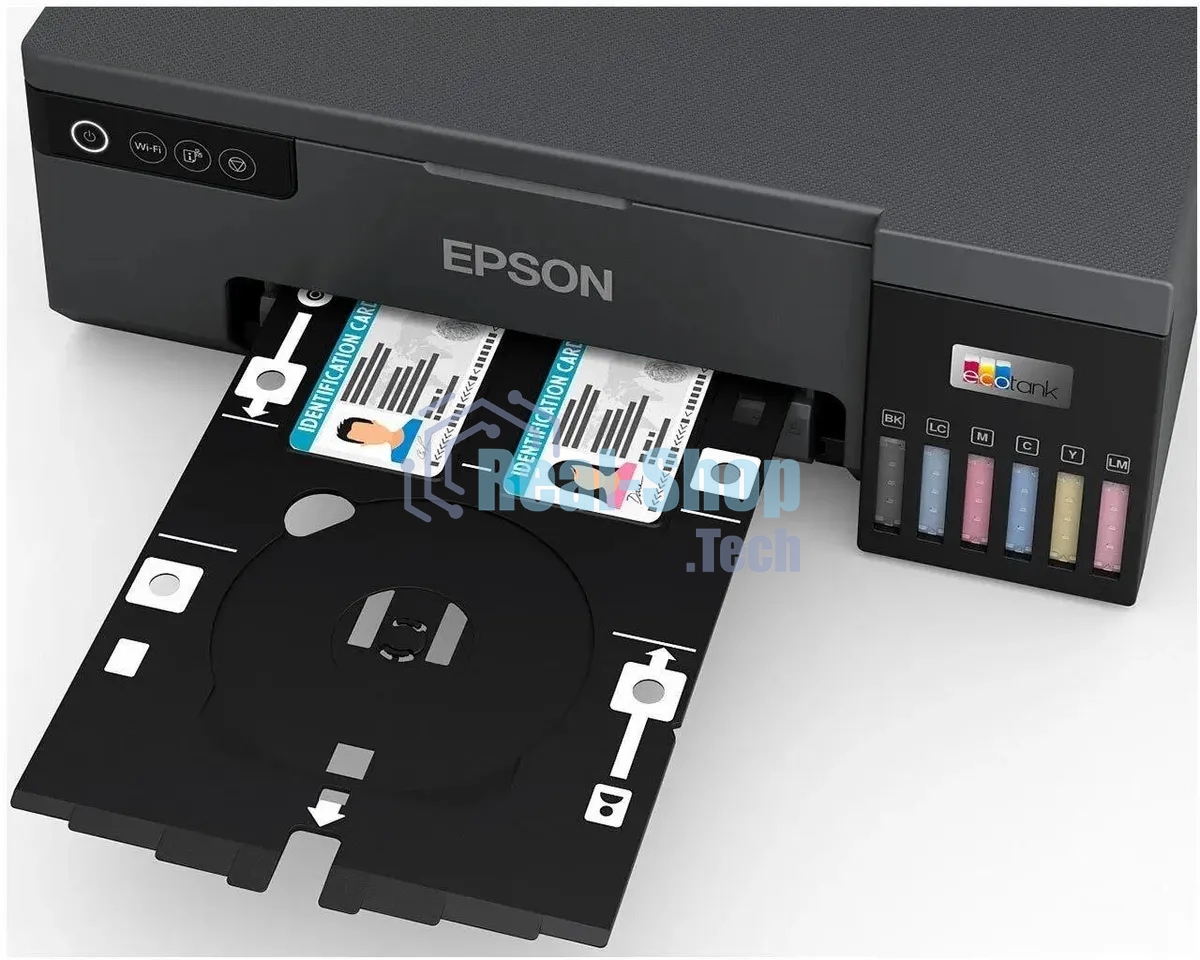 Принтер струйный Epson L8050 (C11CK37405/C11CK37402/C11CK37504/C11CK37507/C11CK37506), A4, цветное, печ. до 8 стр/мин., 1440 x 5760 dpi, USB, Wi-Fi