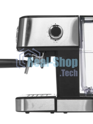 Кофеварка рожковая Vitek VT-1520 серебристый/черный, исп. кофе - молотый, 1.5 л, 850 Вт, 15 бар