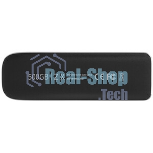 Внешний SSD Netac ZX, 500 Gb, USB 3.2 Gen 2 Type-C, R/W 1050/950, черный