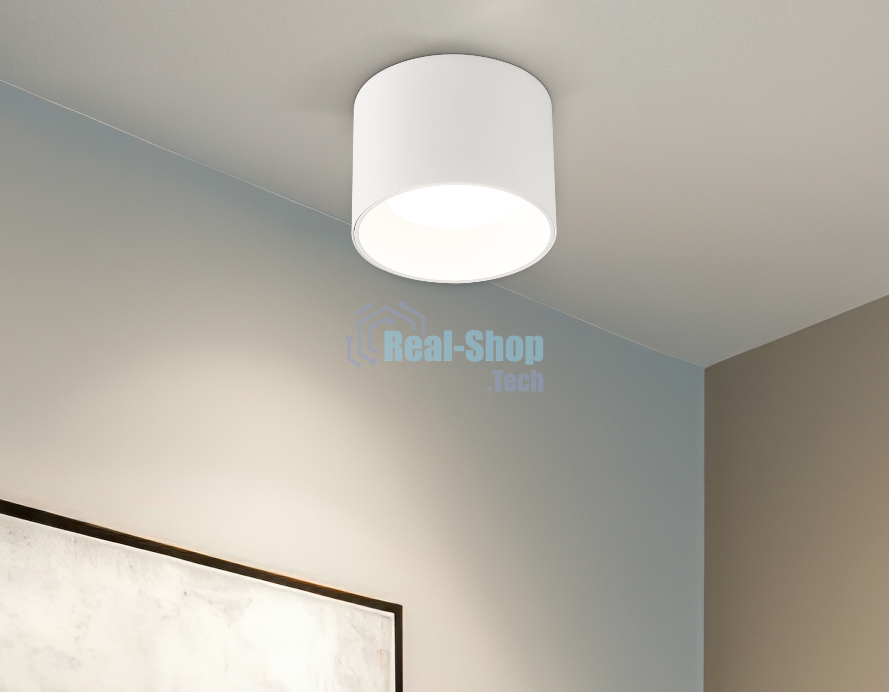 Светильник Ambrella light TN52881 SWH белый песок GX53 max 12W D97*70