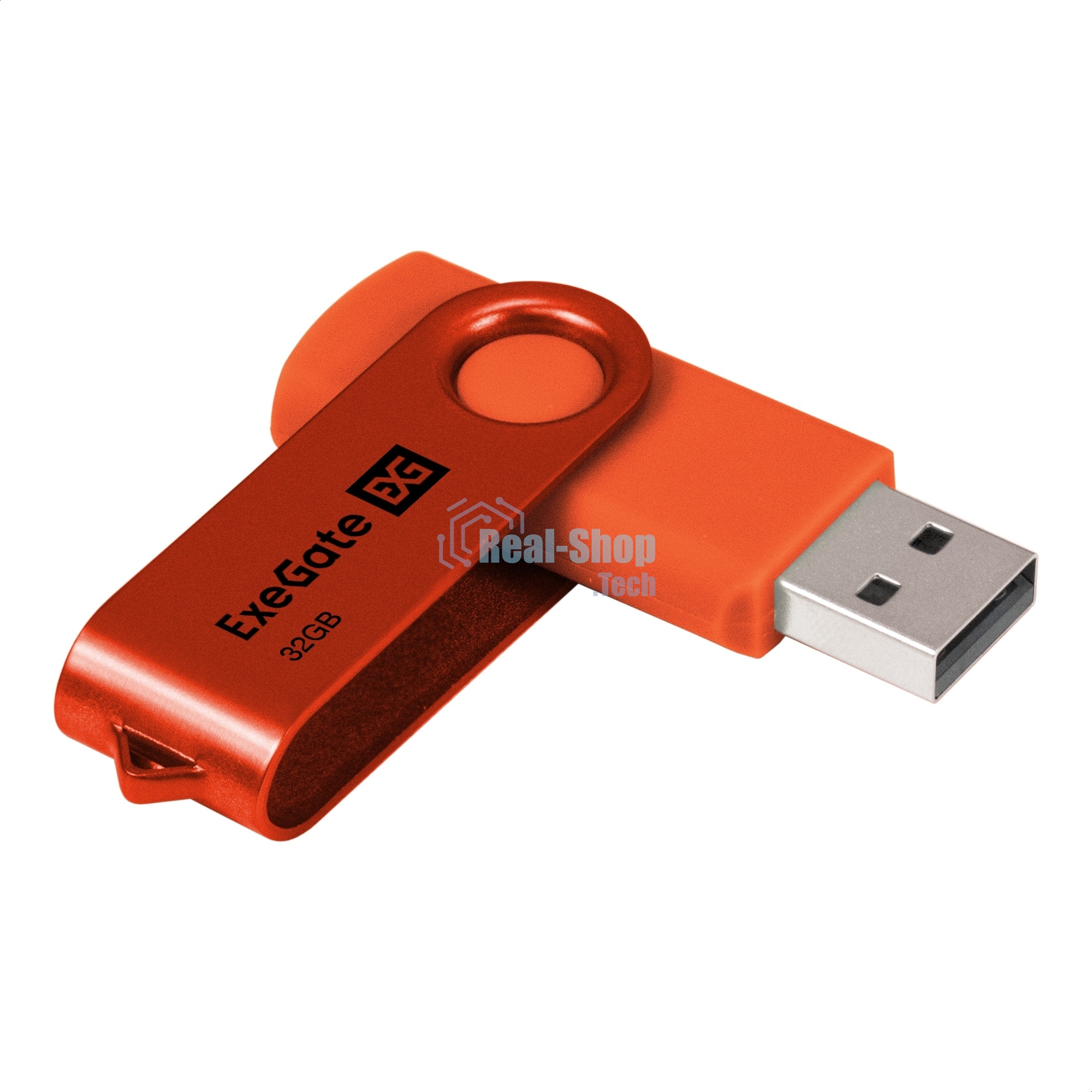 Exegate EX302048RUS USB-флеш накопитель ExeGate Jet 32GB оранжевый (USB2.0, 480Mbps, пластик/металл)
