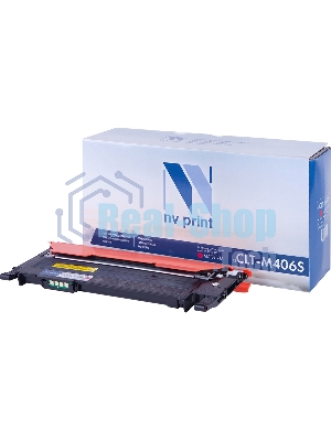 Картридж лазерный NVPrint совместимый Samsung CLT-M406S Magenta для CLP-360/365/368/CLX-3300/3305 (1000k)