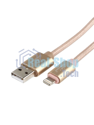 Кабель Cablexpert для Apple CC-U-APUSB02Gd-1.8M, AM/Lightning, серия Ultra, длина 1.8м, золотой, блистер