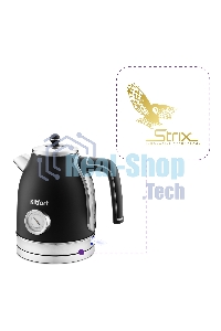 Чайник электрический Kitfort КТ-6102-1 черный с серебром