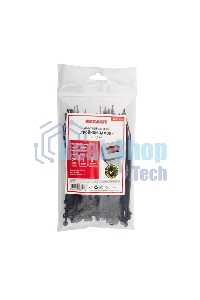 Хомут-стяжкa нейлоновая с тройным замком Rexant 150x3,6 мм, черная, упаковка 100 шт.