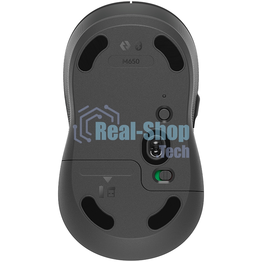 Мышь беспроводная Logitech Signature M650 графитовый, 4000 dpi, радиоканал, Bluetooth, USB, кнопки - 5