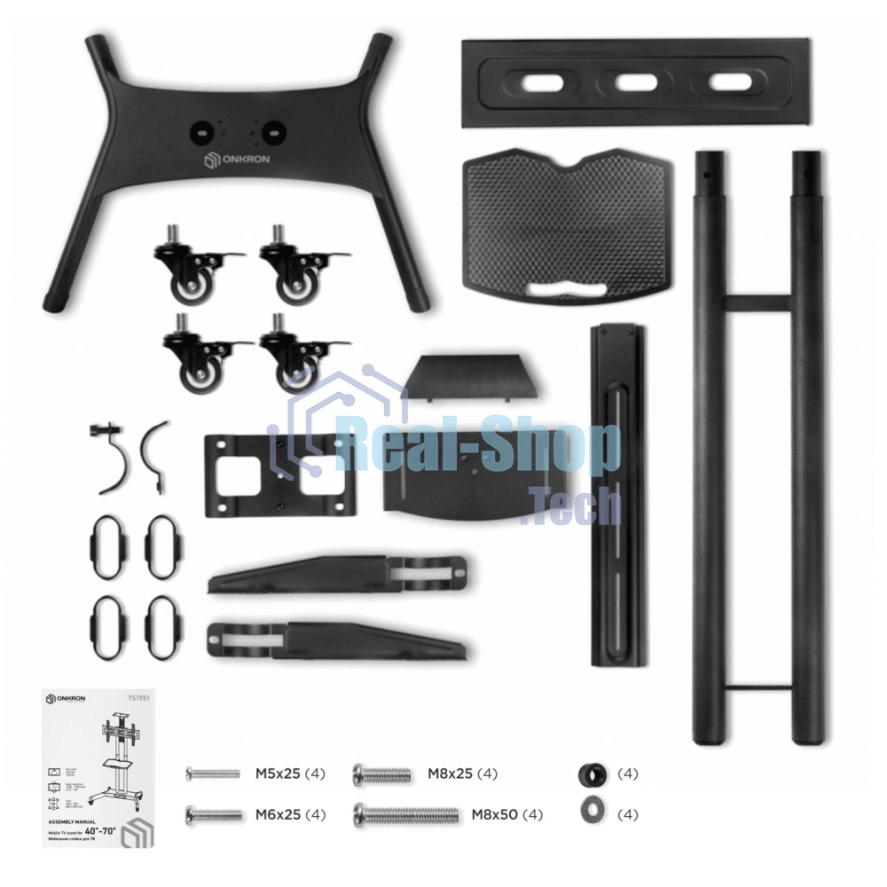 Мобильная стойка ONKRON TS1551 черный