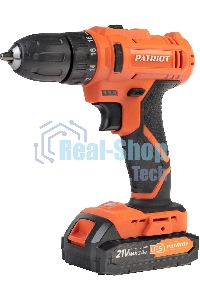 Дрель-шуруповерт аккумуляторная Patriot BR 189UES, Аккумуляторная, 21В, 2 АКБ, Кейс