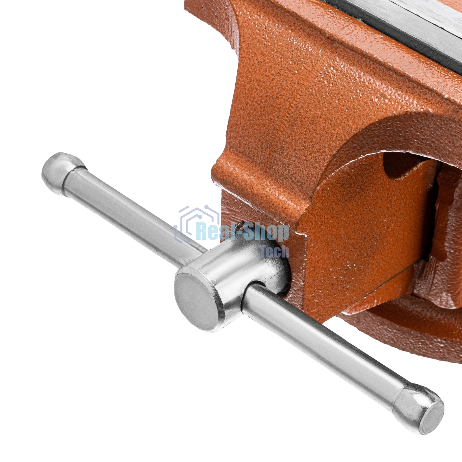 Тиски Sparta слесарные 125мм поворотные с наковальней