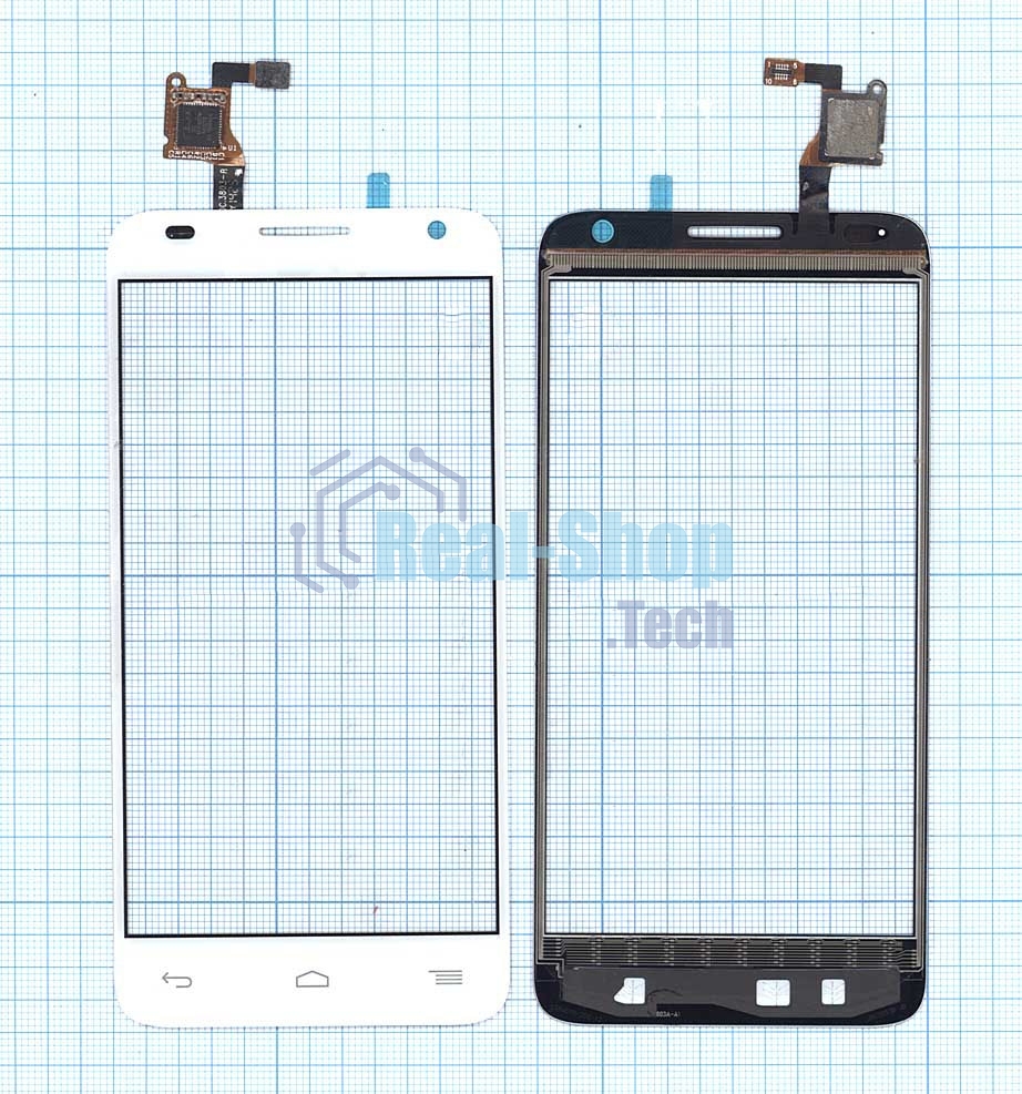 Сенсорное стекло (тачскрин) для Alcatel Idol 2 mini S 6036Y белое