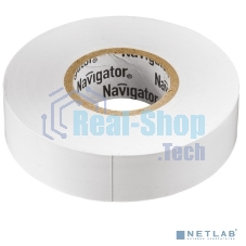 Изолента ПВХ Navigator 15 мм (рул.20м) бел. NIT-B15-20/WH