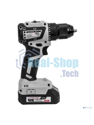 Дрель-шуруповерт ИНТЕРСКОЛ ДА-13/18В 50, 18 В, 2 Ач, 50 Нм, бесщеточный