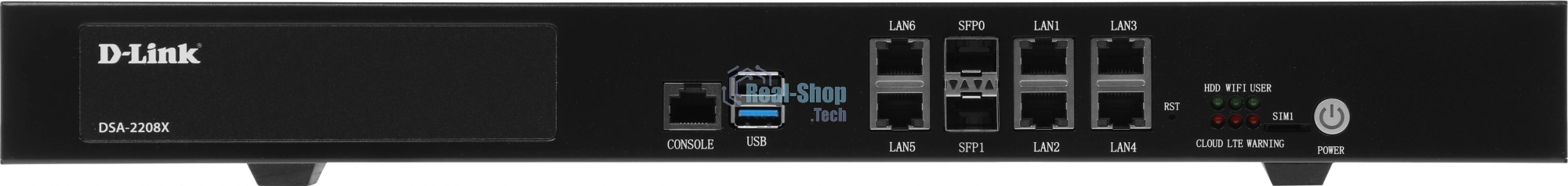 Маршрутизатор D-Link Service Router, 6x1000Base-T, 2x10GBase-X SFP+, 2xUSB ports, RJ45 Console