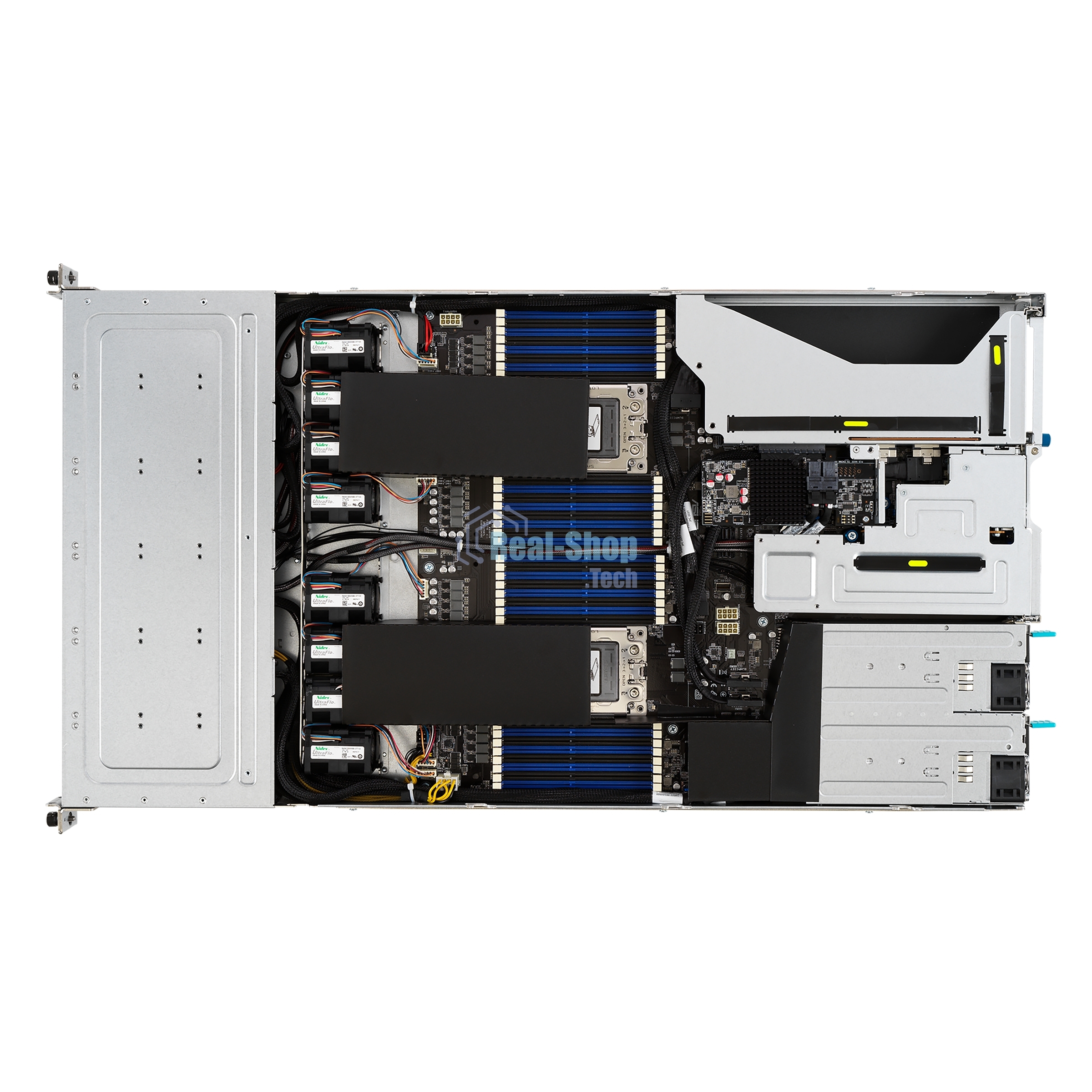 Серверная платформа ASUS RS720-E11-RS12U, 2U, 2 x LGA4677, 32 DIMM DDR5, 12=8 x NVMe/SAS*/SATA + 4 NVMe/SATA hs, 2 x M.2 slot, 2 x 10Gbe (X710) RJ45 port,Up to 8 slots PCIe 5.0, 1 x OCP 3.0, 1+1 1600W