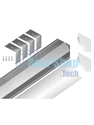 Алюминиевый профиль Ambrella light GP2100AL серебро 2000*15.7*15.7