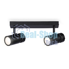 Накладной поворотный спот Ambrella light TA13178/2 BK черный GU10/2 max 12W 295*60*130