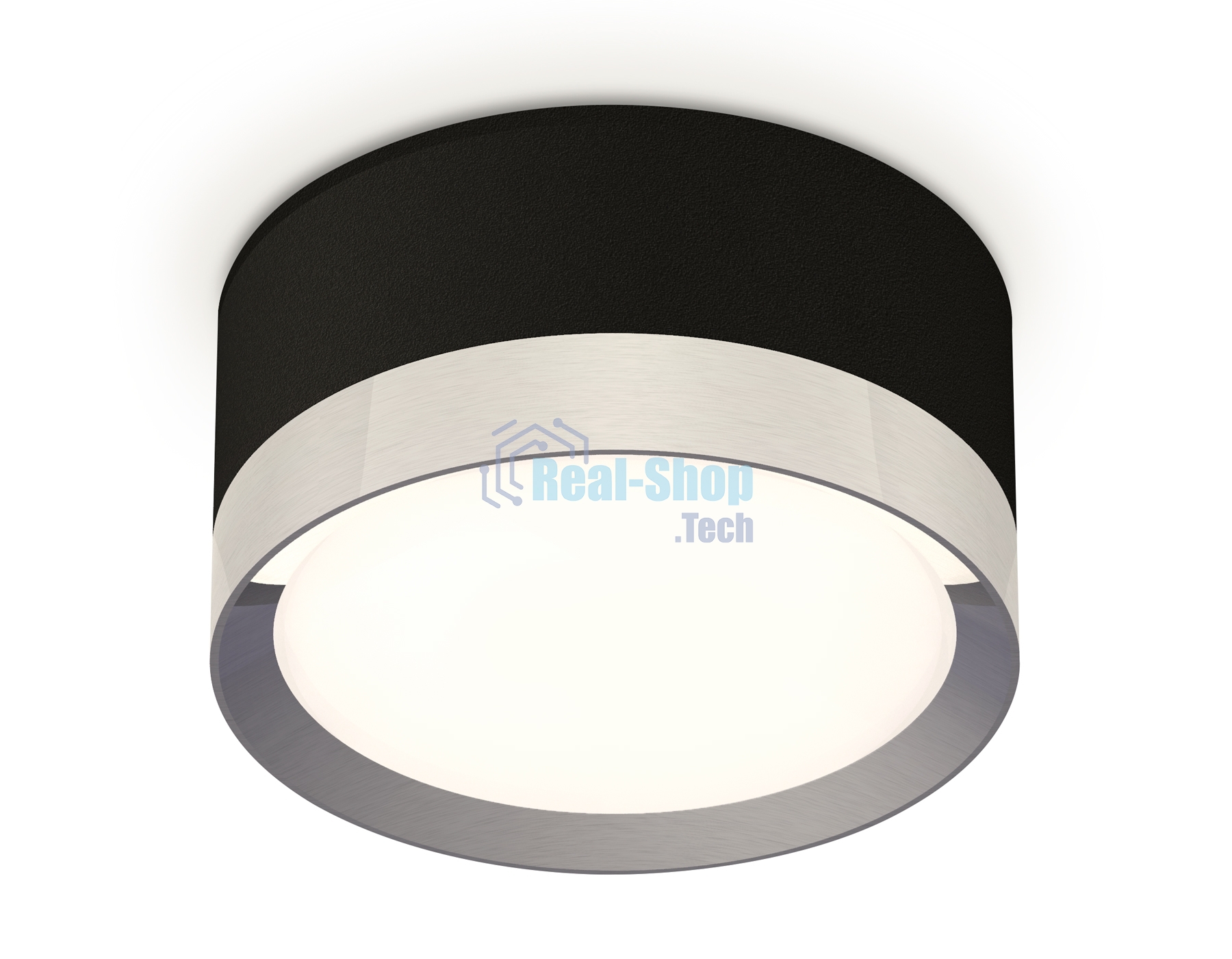 Светильник Ambrella Light XS8102006 SBK/PPH черный песок/графит полированный GX53 (C8102, N8133)