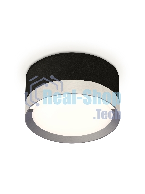 Светильник Ambrella Light XS8102006 SBK/PPH черный песок/графит полированный GX53 (C8102, N8133)