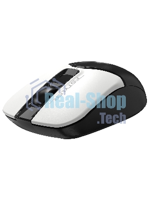 Мышь беспроводная A4Tech Fstyler FB12 белый/черный, 1200 dpi, радиоканал, Bluetooth, USB, кнопки - 3