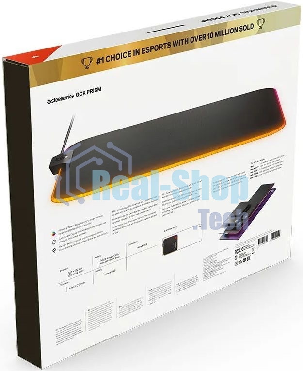 Коврик для мыши Steelseries QcK Prism Cloth Средний черный 320x270x4мм (63825)