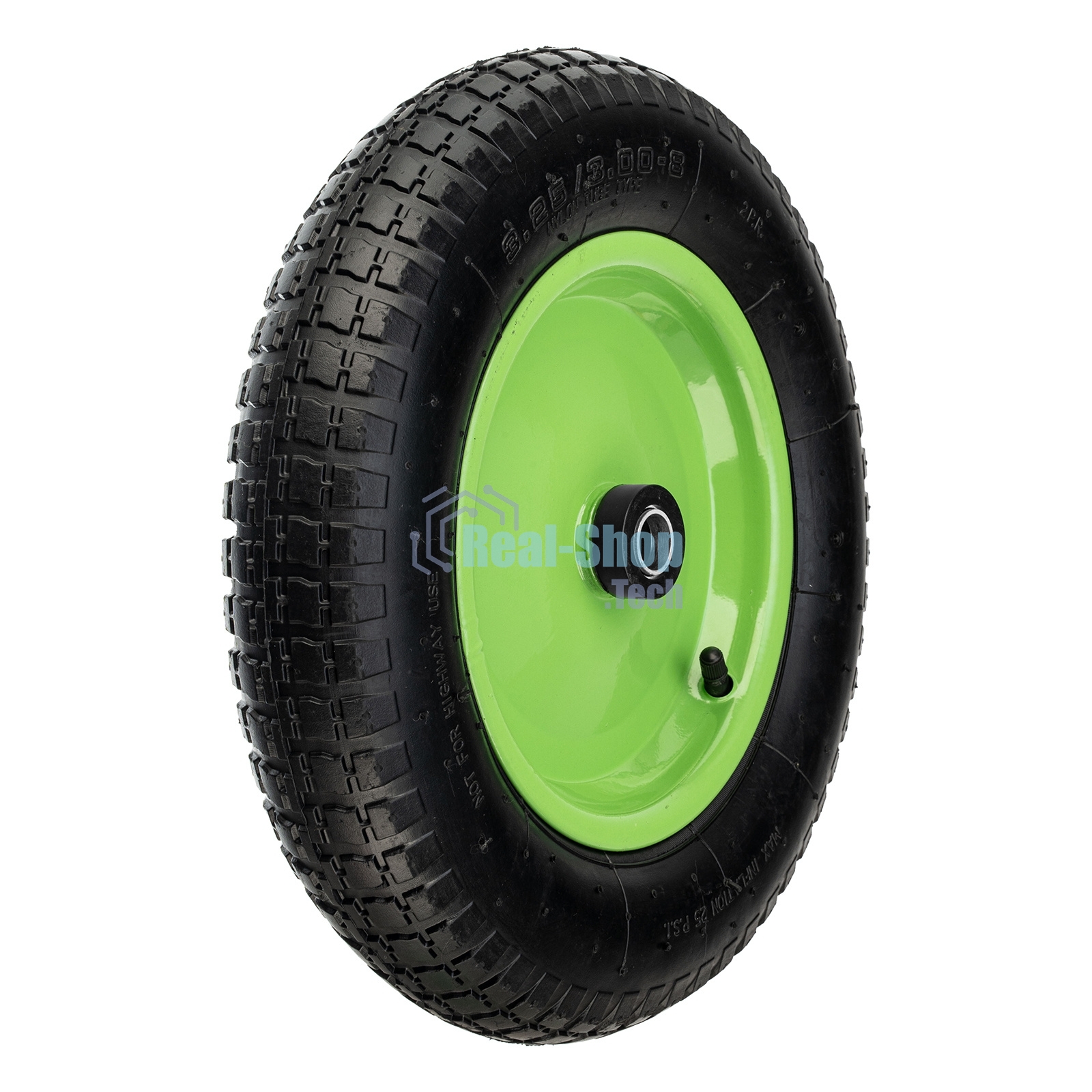 Колесо пневматическое Сибртех 3.25/3-8, длина оси 65мм,подшипник 20мм