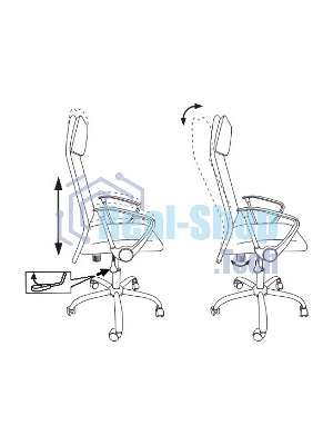 Кресло Бюрократ KB-6N/SL/B/TW-11 TW-01 TW-11 черный, сетка