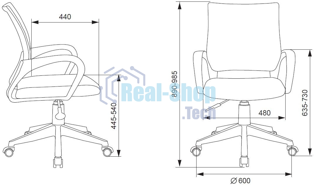 Кресло детское Бюрократ BUROKIDS 1 W мультиколор луна розовая крестов. пластик пластик белый