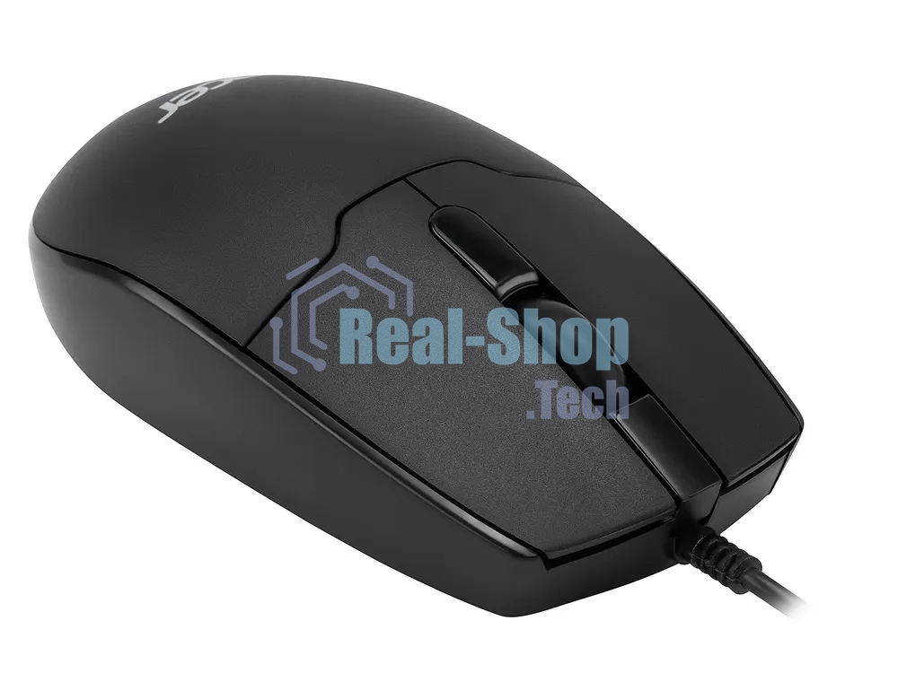 Мышь проводная Acer OMW126 черный, 1200 dpi, USB, кнопки - 3