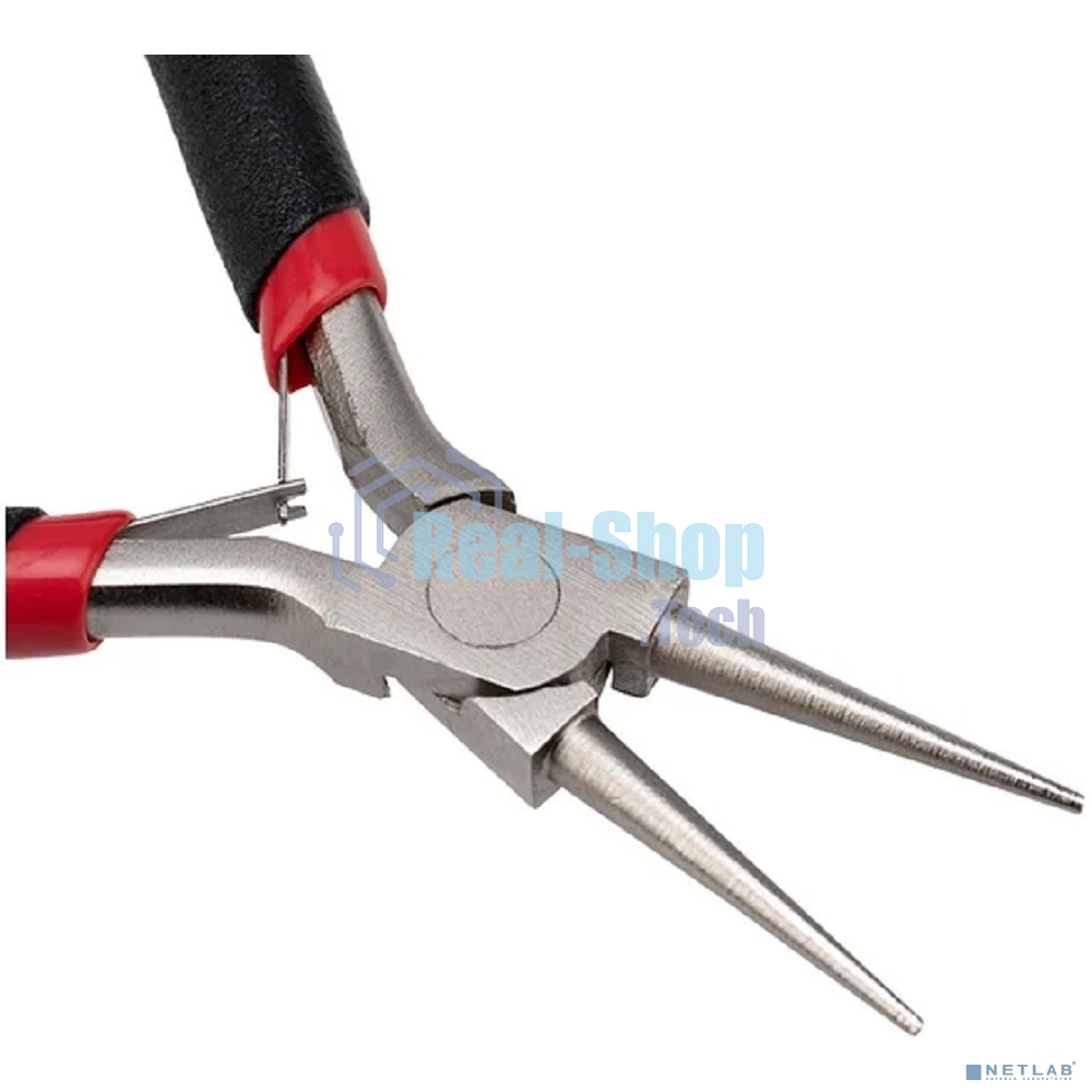 Круглогубцы Rexant Мини 120 мм никелированные, авторазжим, обливные рукоятки