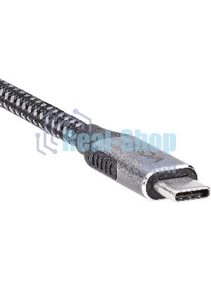 Кабель VCOM USB3.2 Gen2X2, CM->CM, 20Gbs, 100WT, 4KX60Hz, All shell, 1,5 м